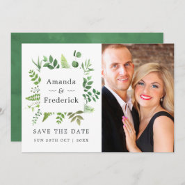 森の緑の結婚式 セーブザデート