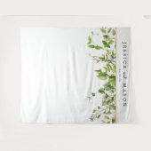 森の緑の背景写真ブース タペストリー (正面(横))