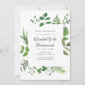 森の緑の花嫁の仲間たちのランチ会 招待状 (正面)