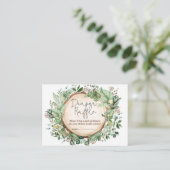 森の緑の赤素朴ちゃんシャワーおむつラッフル エンクロージャーカード (スタンド正面)