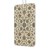 森の緑の金ゴールドフローラタペストリー カーエアーフレッシュナー (左)