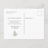 森の緑の首の動く発表 ポストカード (裏面)