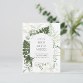 森の緑の首の動く発表 ポストカード (スタンド正面)