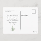 森の緑の首の動く発表 ポストカード (裏面)