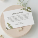 森の緑シダ。望結婚み エンクロージャーカード<br><div class="desc">水彩シダ結婚の願い事。ウッドランドまたは植物性庭園の結婚式テーマに適している。追加連絡品が要もしります。</div>
