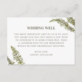 森の緑シダ。望結婚み エンクロージャーカード (正面)