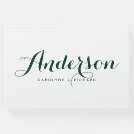 森の緑モダンの書結婚道 ゲストブック