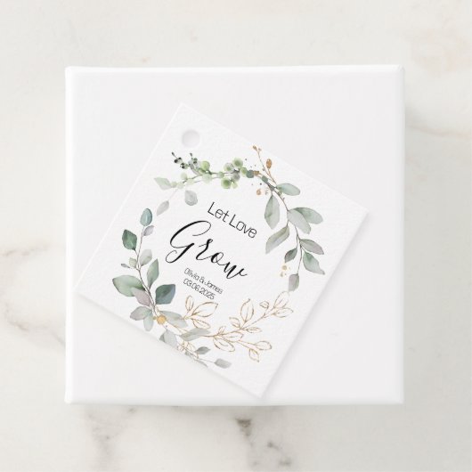 森の緑結婚の愛の植物の成長 フェイバータグ (インサイチュ)