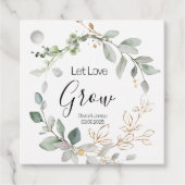 森の緑結婚の愛の植物の成長 フェイバータグ (正面)