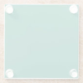 森の緑 ガラスコースター (裏面)