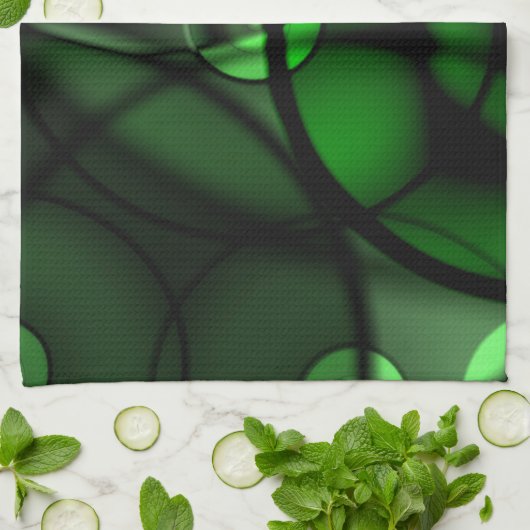 森の緑 キッチンタオル (折り畳み)