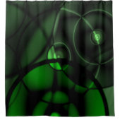 森の緑 シャワーカーテン (正面)