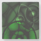 森の緑 ストーンコースター (正面)