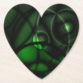 森の緑 ペーパーコースター (正面)