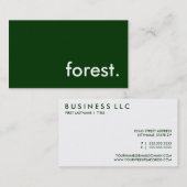 森の緑 名刺 (正面/裏面)