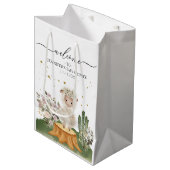 森の羊のパステルアーストーンギフト ミディアムペーパーバッグ (正面アングル)