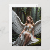 森の美しい天使 ポストカード (正面/裏面)