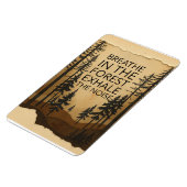 森の自然を吸い感動的込む マグネット (左側)