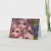 森の花の中の妖精の姉妹 カード (正面)