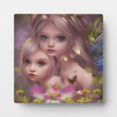 森の花の中の妖精の姉妹 フォトプラーク (正面)