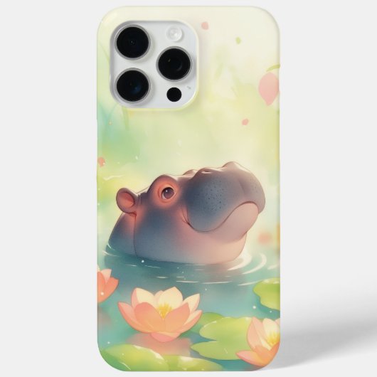 森の花畑のカバの隠れ家 Case-Mate iPhoneケース (裏面)
