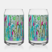 森の花 ガラス缶 (正面)