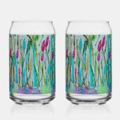 森の花 ガラス缶 (右)