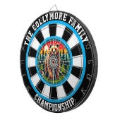 森の芸術の中のブルズアイ・グリズリー ダーツボード (正面右)