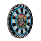 森の芸術の中のブルズアイ・グリズリー ダーツボード (正面左)