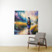 森の芸術作品の中を歩く タペストリー (インサイチュ)