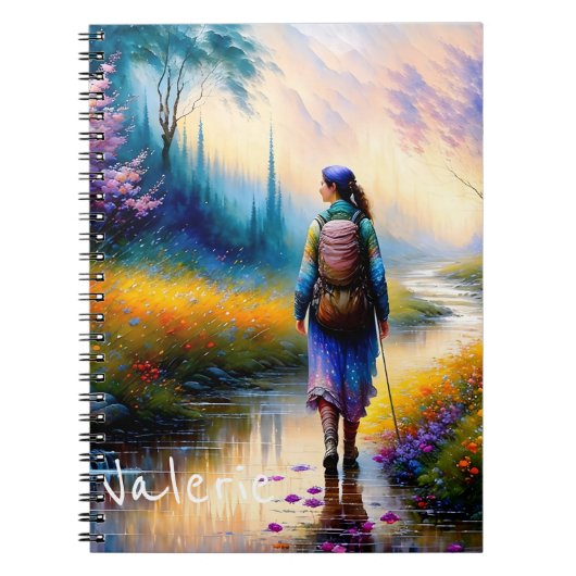 森の芸術作品の中を歩く ノートブック (正面)