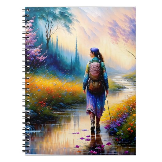 森の芸術作品の中を歩く ノートブック (正面)