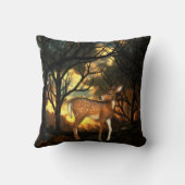 森の若い鹿の子鹿 クッション (裏面)