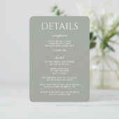 森の草原の結婚式 エンクロージャーカード (スタンド正面)