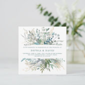 森の葉のウェディング 招待状 (スタンド正面)