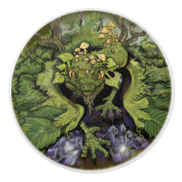 森の葉のドラゴン～ セラミックノブ