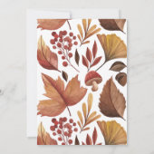 『森の葉の感謝祭』 招待状 (裏面)