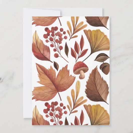 『森の葉の感謝祭』 招待状 (裏面)