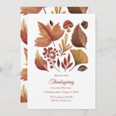 『森の葉の感謝祭』 招待状 (正面/裏面)