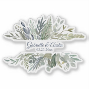 森の葉の新芽 シール