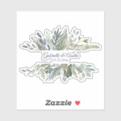 森の葉の新芽 シール (シート)