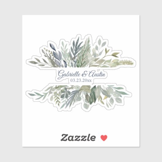 森の葉の新芽 シール (シート)