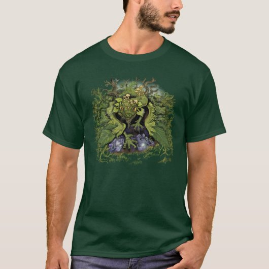 森の葉ドラゴン~シャツ Tシャツ (正面)