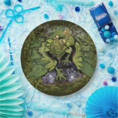 森の葉モスドラゴン ペーパープレート (パーティー)