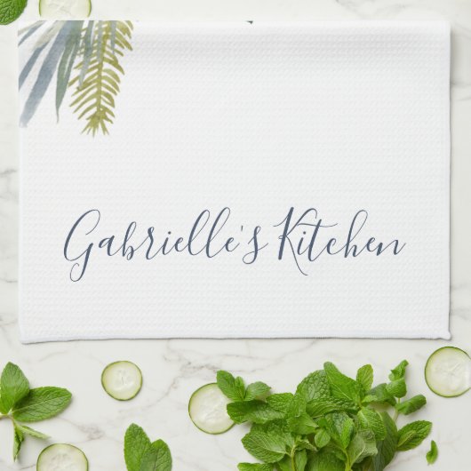 森の葉 キッチンタオル (折り畳み)