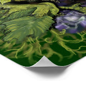 森の葉～ドラゴンアートプリント ポスター (角)