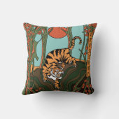 森の虎（虎は飼えない） クッション (裏面)