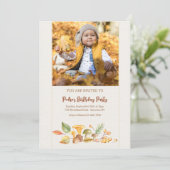 森の要素写真招待状 招待状 (スタンド正面)