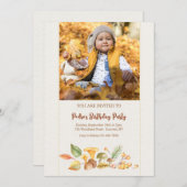 森の要素写真招待状 招待状 (正面/裏面)