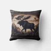 森の設定で彫られたムースデザイン クッション (裏面)